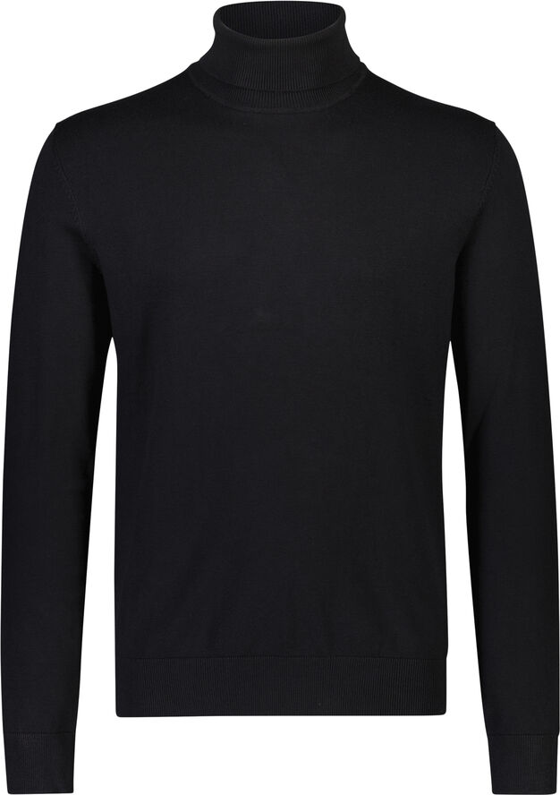 Lindbergh Ecovero L/S roll neck knit Black