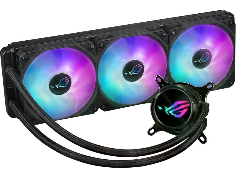 ASUS ROG Wasserkühlung ROG Strix LC III 360 ARGB Schwarz All-in-One Wasserkühlung mit 3x 120-mm Lüfter mit RGB-Beleuchtung