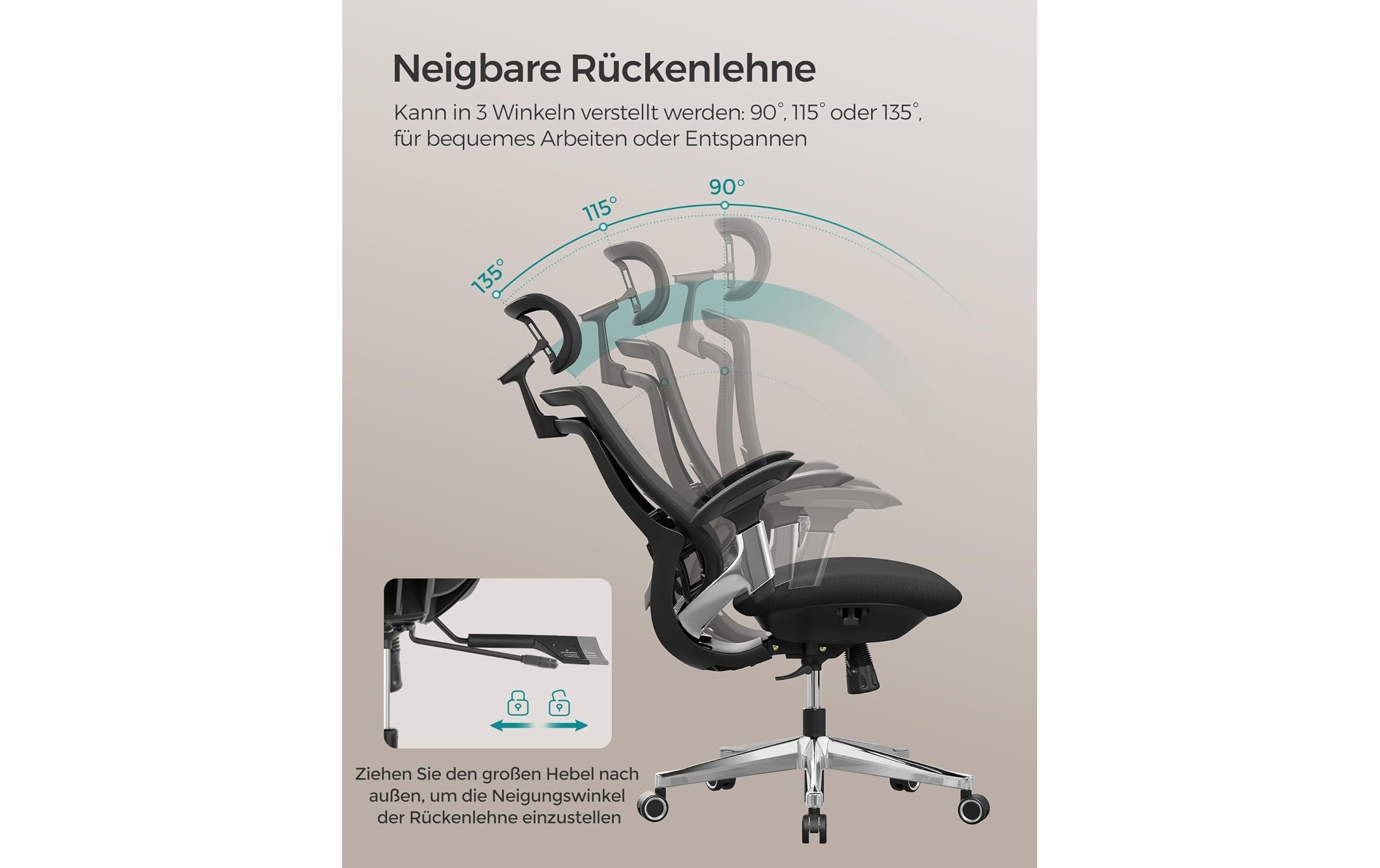 Bürostuhl mit Armlehnen und Fusskreuz<br>Bequemer und robuster Schreibtischstuhl