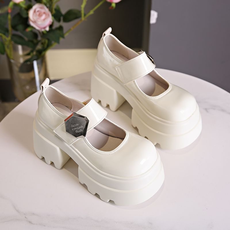 Sleeko - Mary Jane-schoenen met gesp en hoge hak