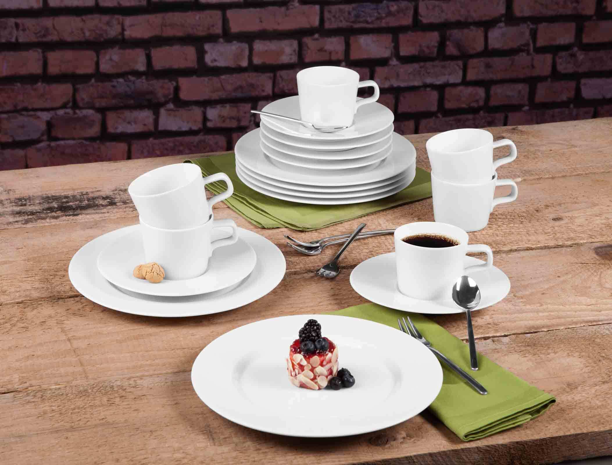 Seltmann Weiden Kaffeeservice No Limits Weiß 18er Set
