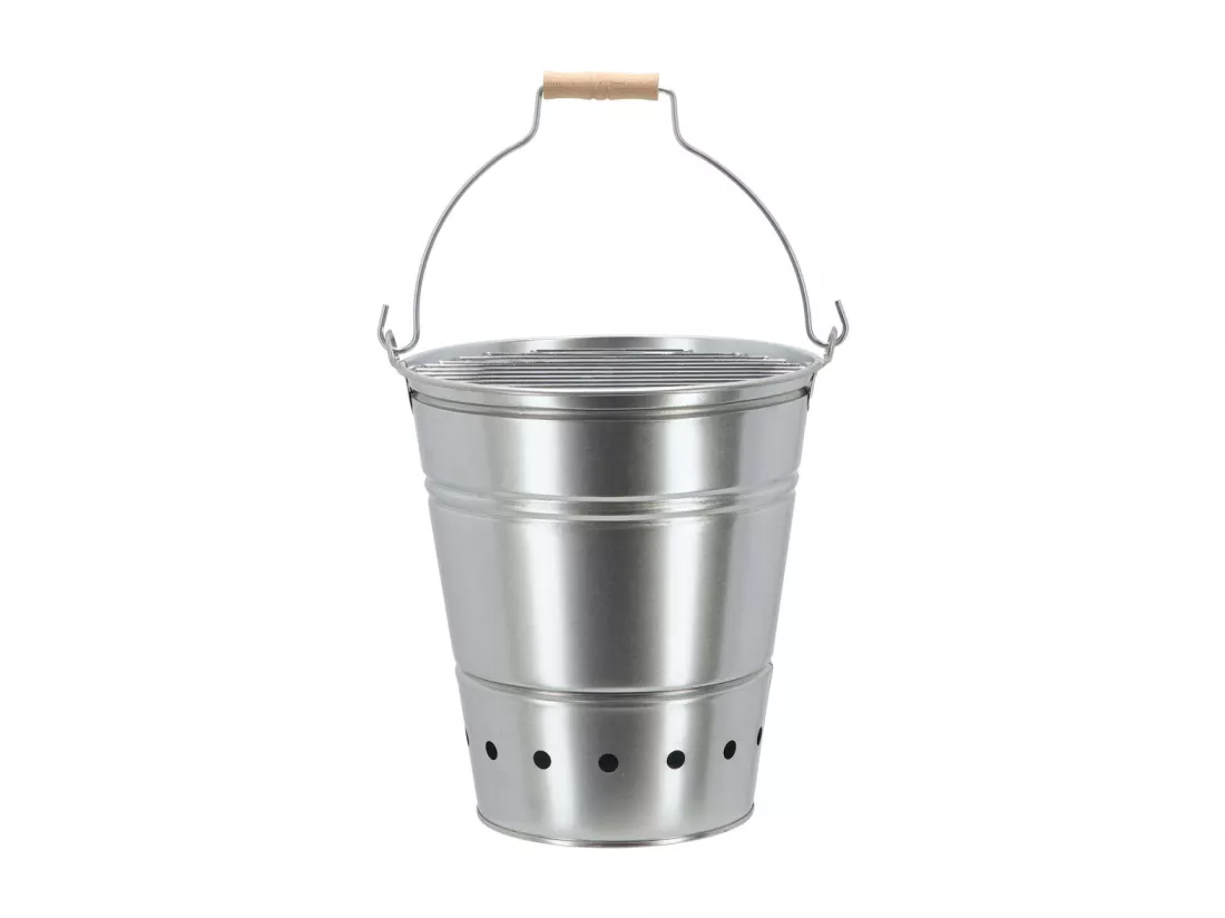 Seau barbecue en métal