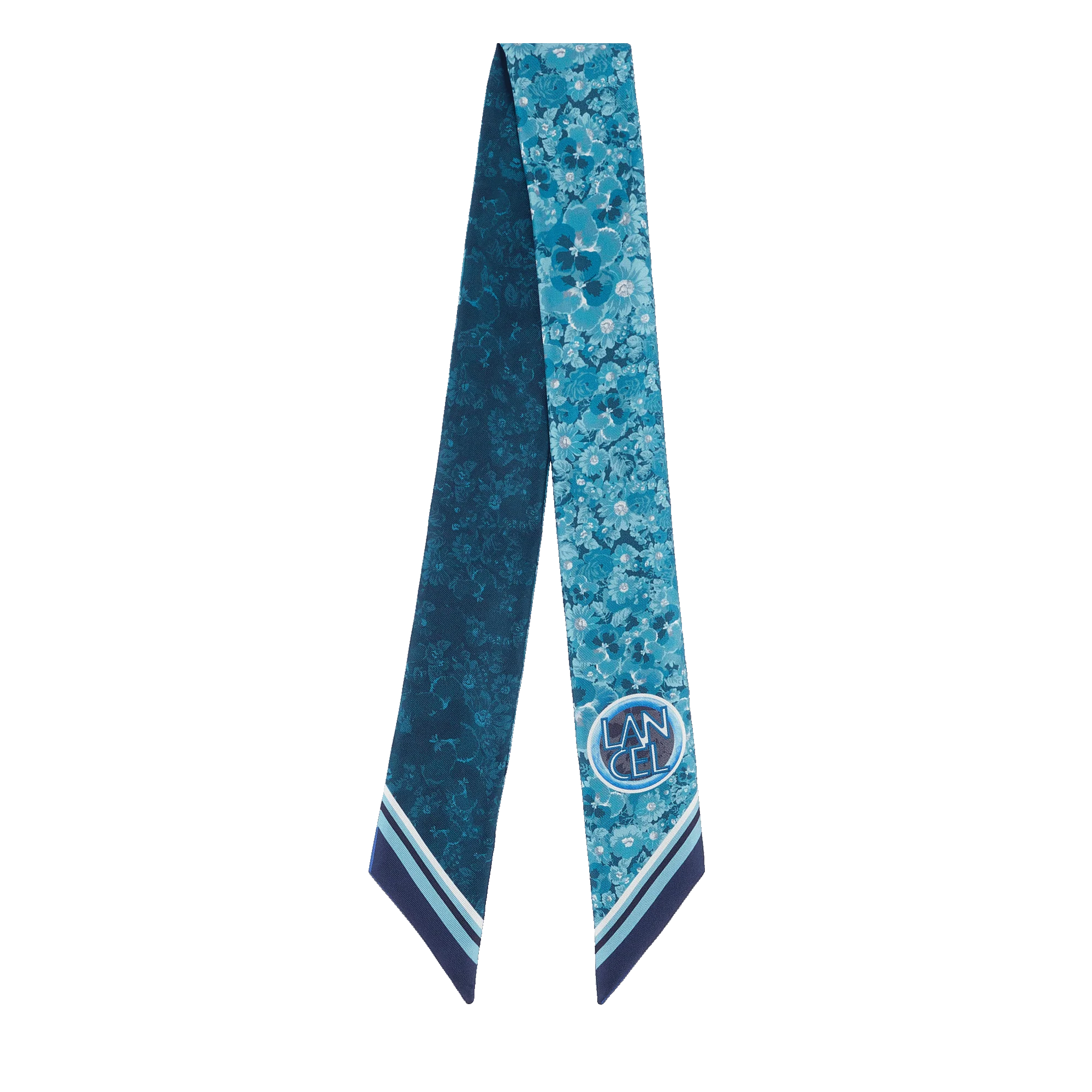Bandeau Motif Roxane Fleurs-Multico Bleu
