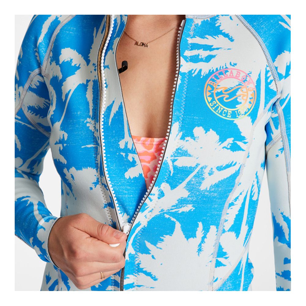 Billabong PEEKY - Top néoprène 1mm Femme blue hawaii