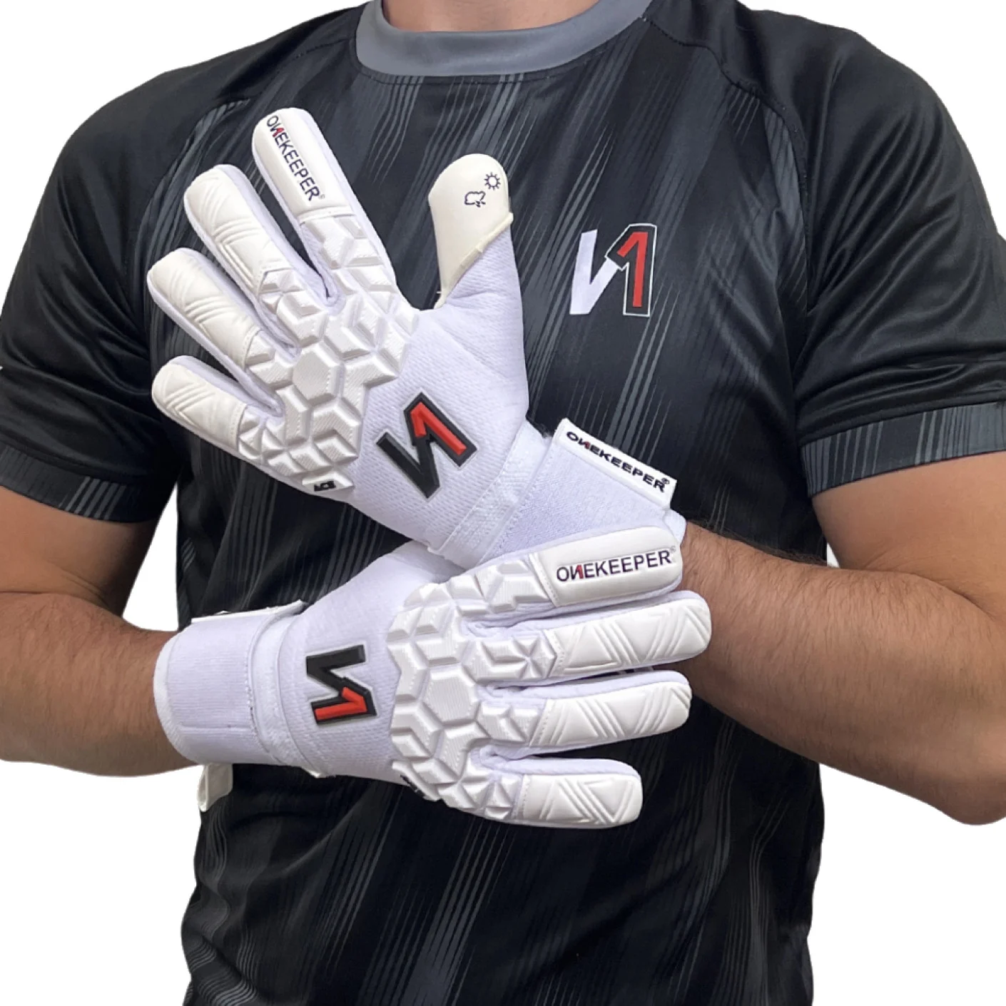 Onekeeper Ace White Keepershandschoenen Wit