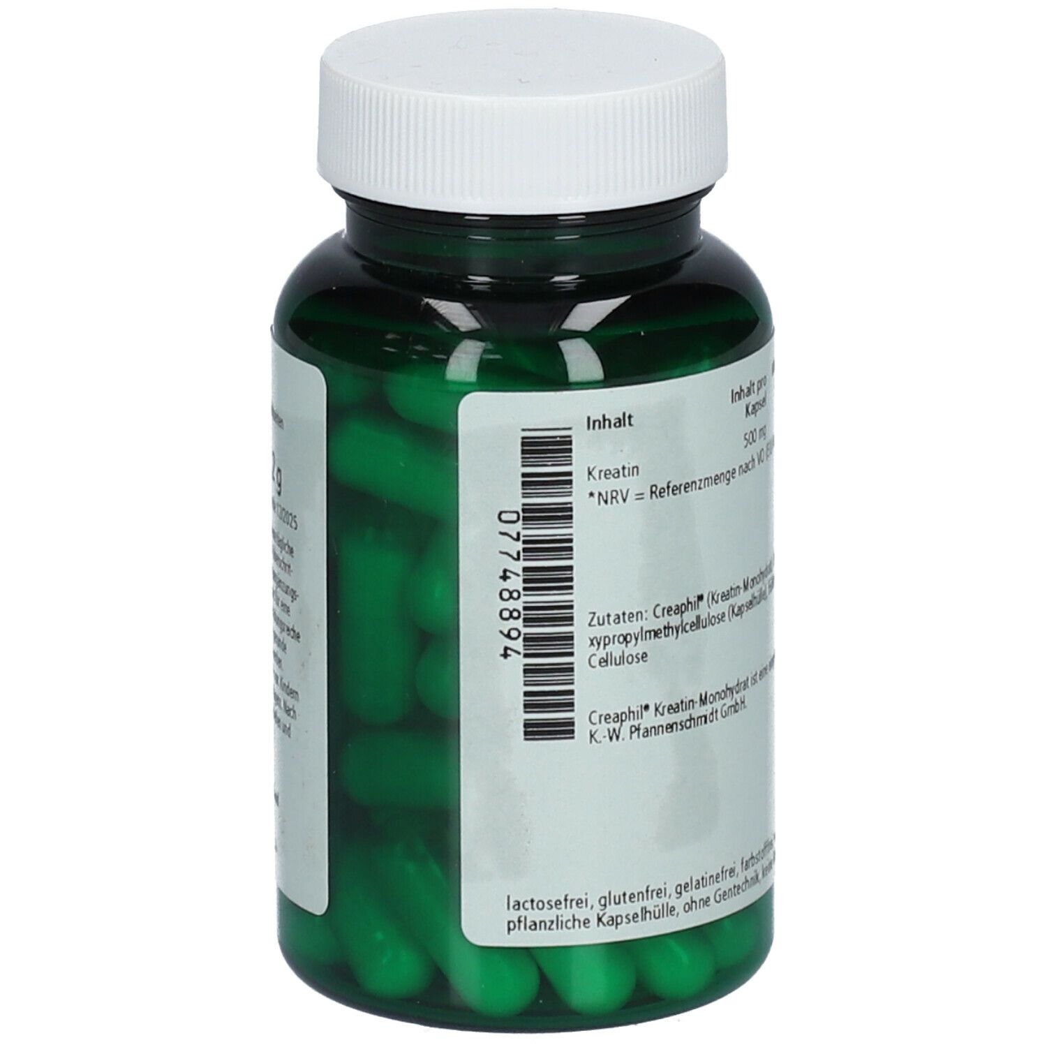 green line NUTRITHEKE Creatin 100 % 500 mg