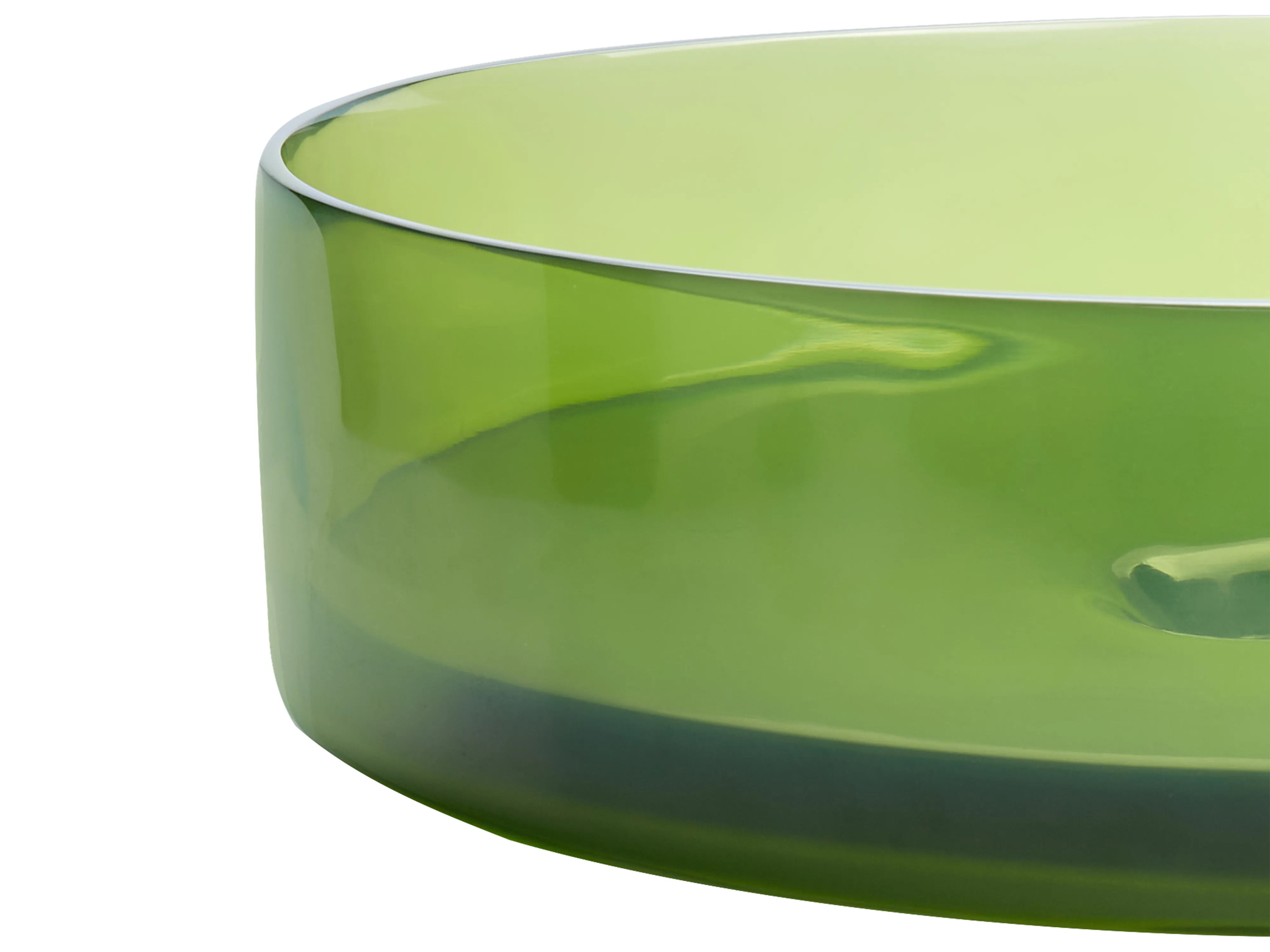 Wastafel voor aanrechtblad TOLOSA ⌀ 36 cm Solid surface Groen