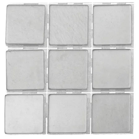 Glorex Poly-Mosaic, 10 x 10mm, silber, 63 Stück