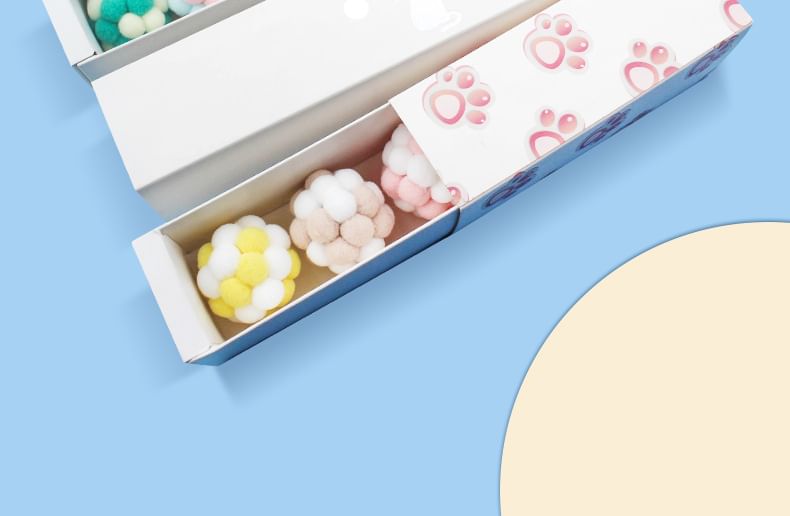 Cissilli - Chenille Ball Pet Toy / Set (Diverse ontwerpen)