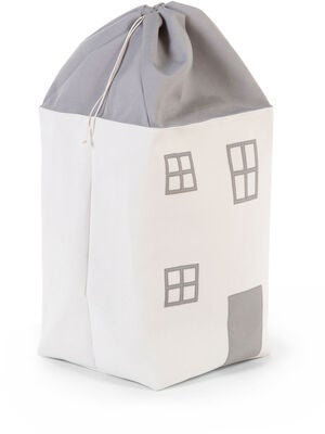 Childhome Oppbevaringsboks Hus, Grey/White