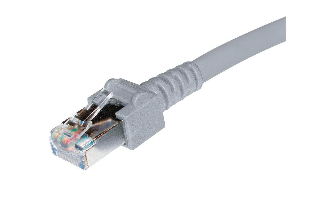 Patchkabel Cat 5e, S/UTP, 10 m, GrauRJ45-Patchkabel Cat.5/5e 100 MHz, geschirmt, Belegung 1:1