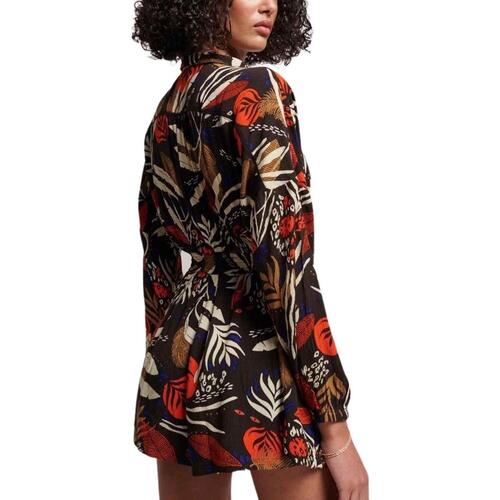 Superdry - VINTAGE BEACH PLAYSUIT Negro