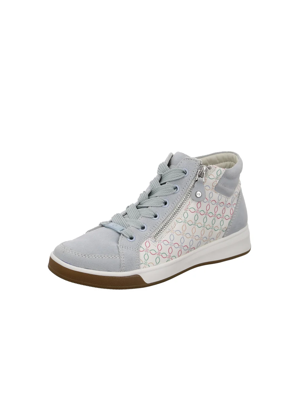 Hightop Sneaker Rom aqua multi
