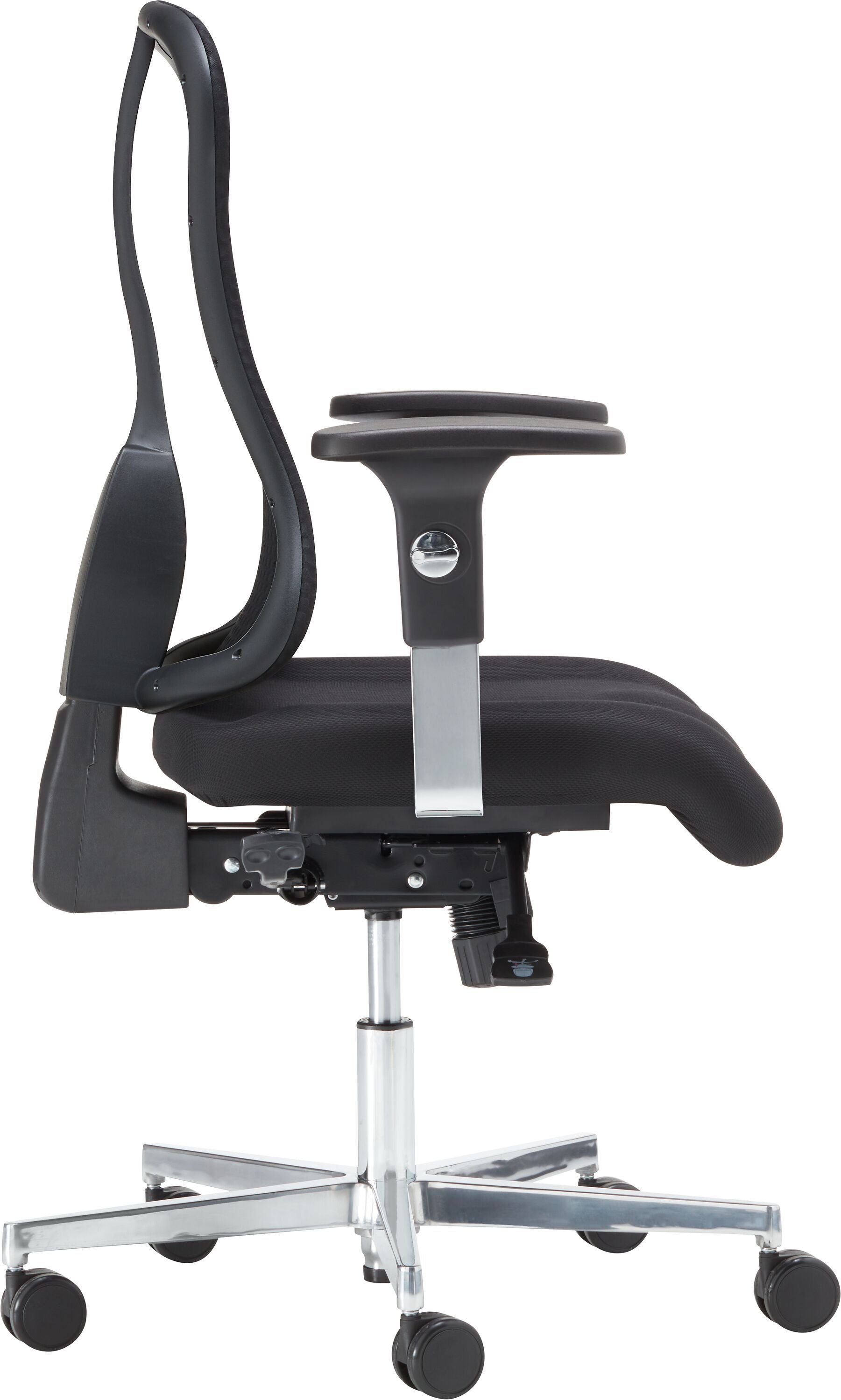 CLEVER Bürostuhl - Schwarz / B: 68.0 cm x T: 68.0 cm x H: 98.0 cm