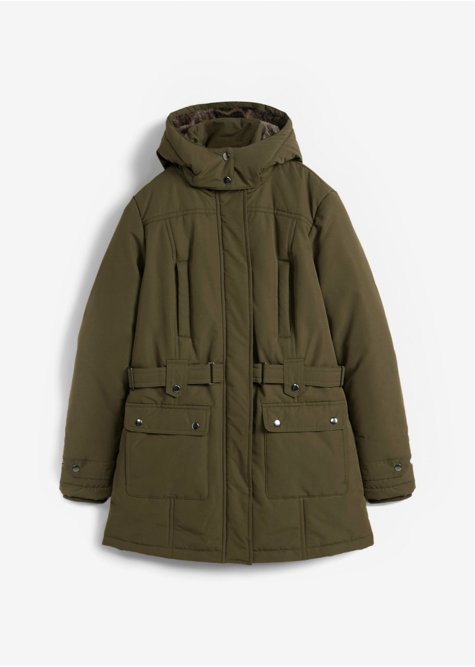 Manteau d'hiver avec capuche en synthétique