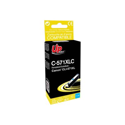 Cartouche compatible Canon CLI-571XL - cyan - Uprint