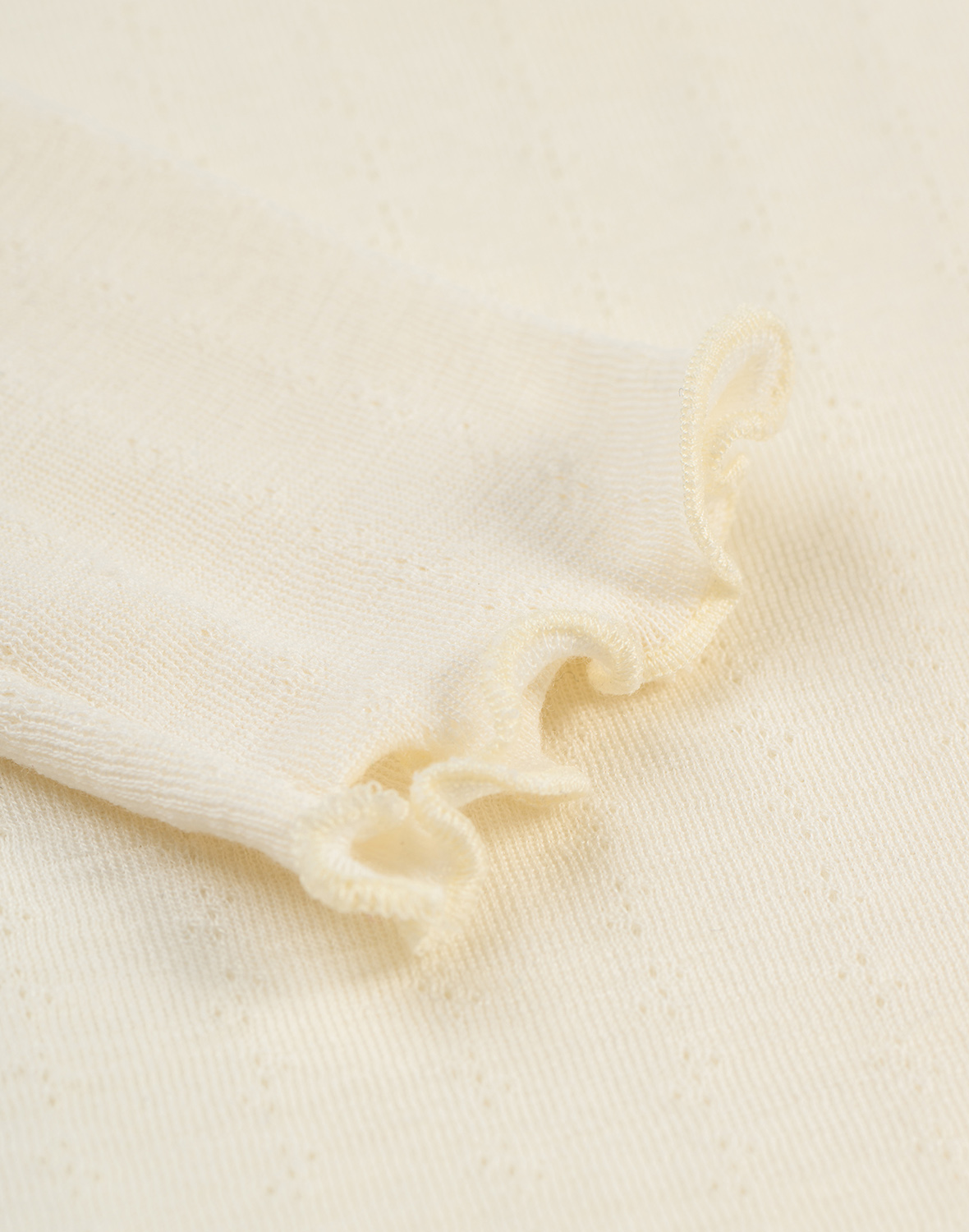 Pointelle shirt van merinowol/zijde voor dames