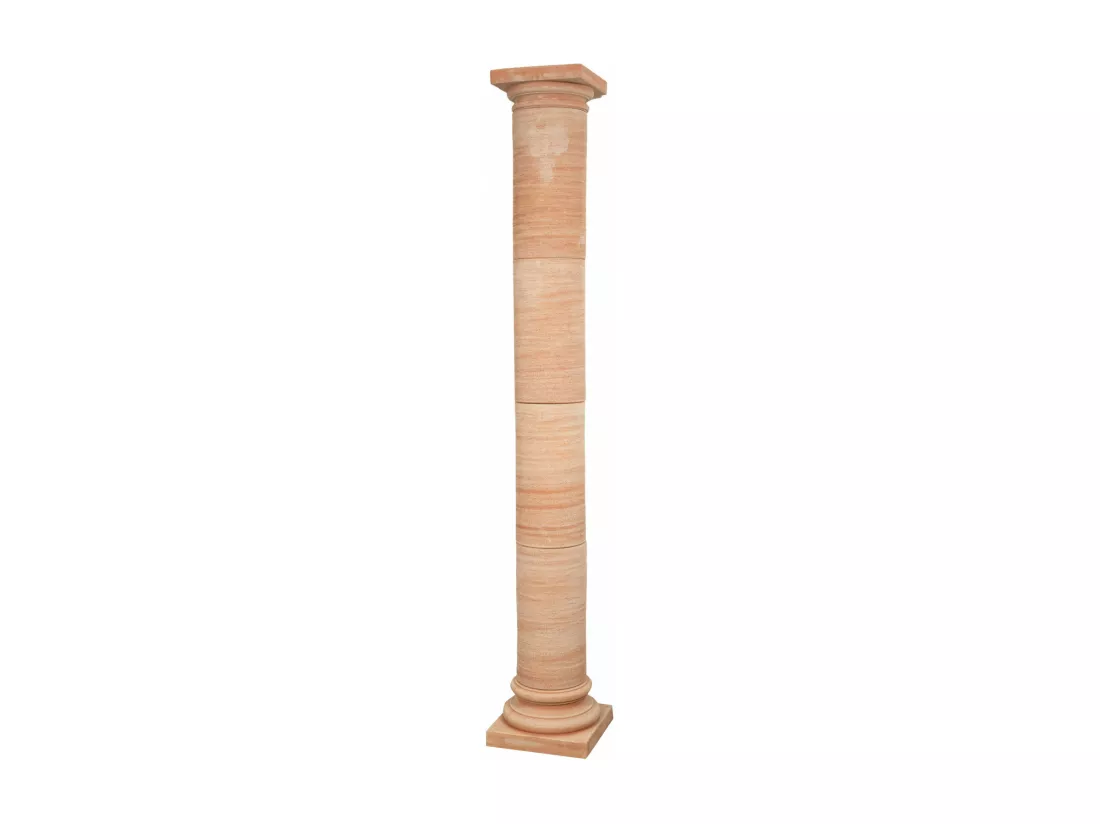 BISCOTTINI Vase - Finition terre cuite - Extérieur - Jardin - Présentoir - Décoratif - Porte-plante - Porte-fleurs - Salon - Salle à manger - Chambre - Cuisine - 35x35x225 cm