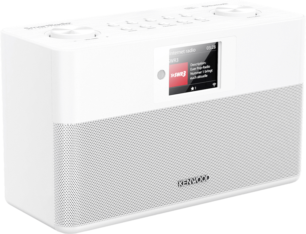 Kenwood CR-ST100S-W Smartradio mit DAB+ und Bluetooth Audiostreaming weiß
