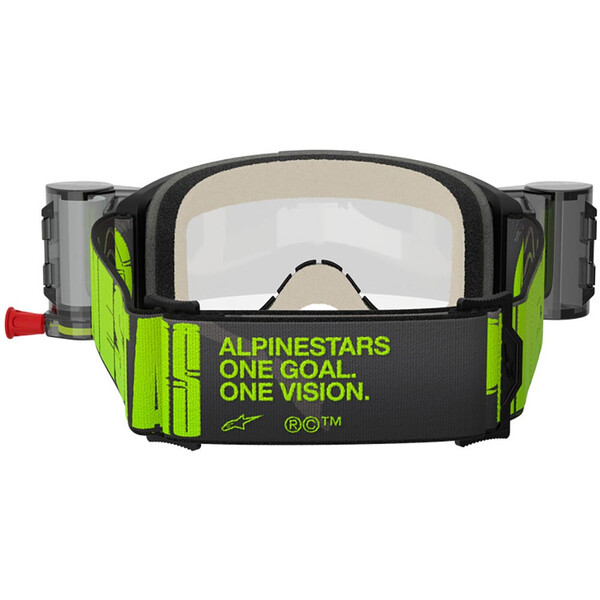 Alpinestars - Masque Vision 5 Hollow Roll-Off Anthracite / Jaune fluo / Transparent