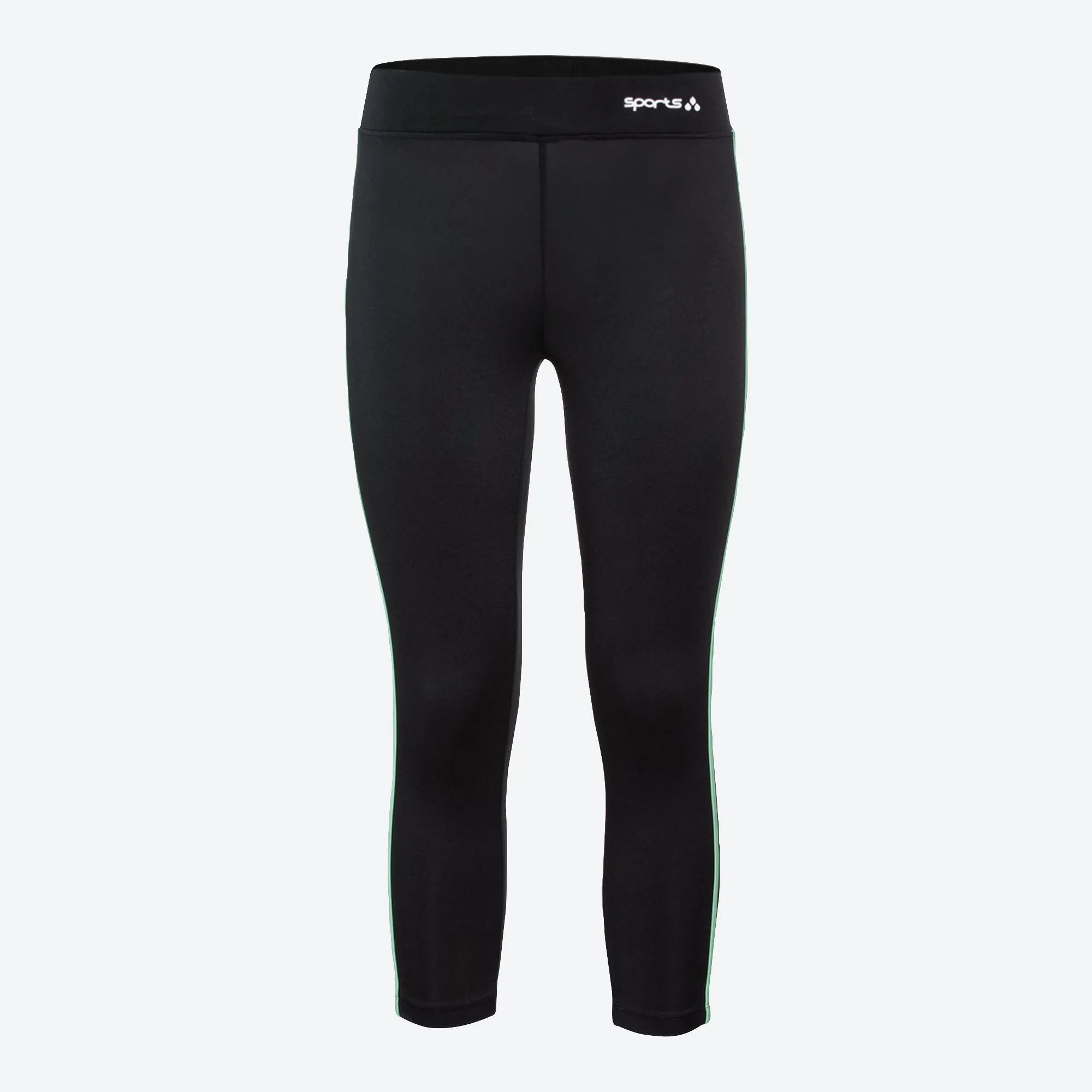 Damen-Sportleggings mit Kontrast-Streifen