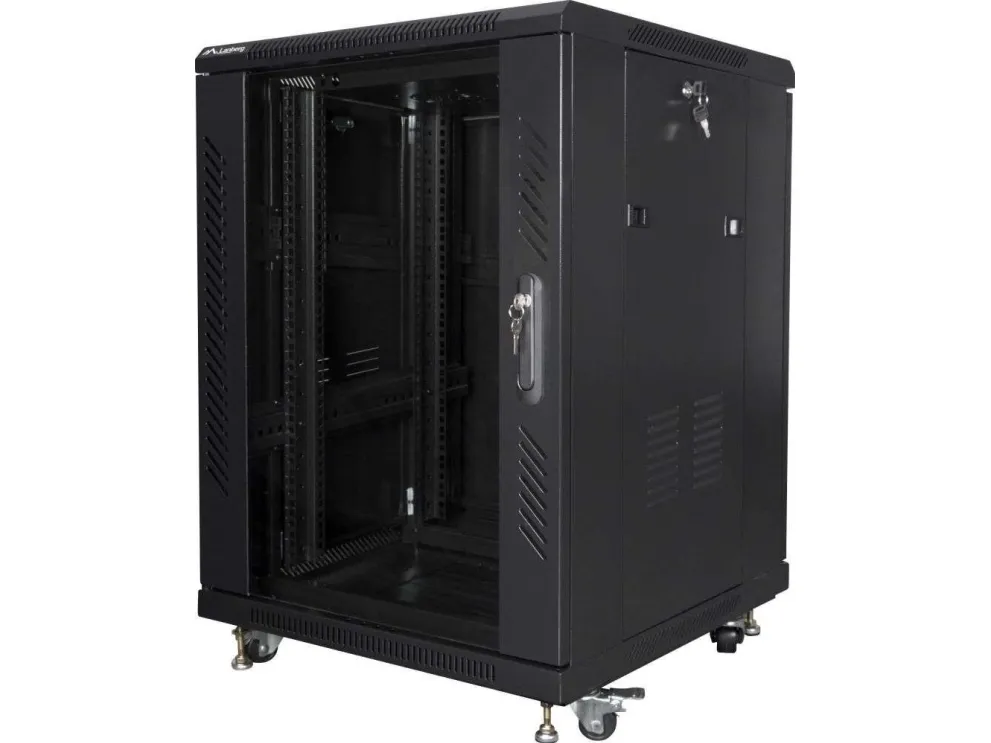 Lanberg - Rack kabinet - sort, RAL 9004 - 15U - 19