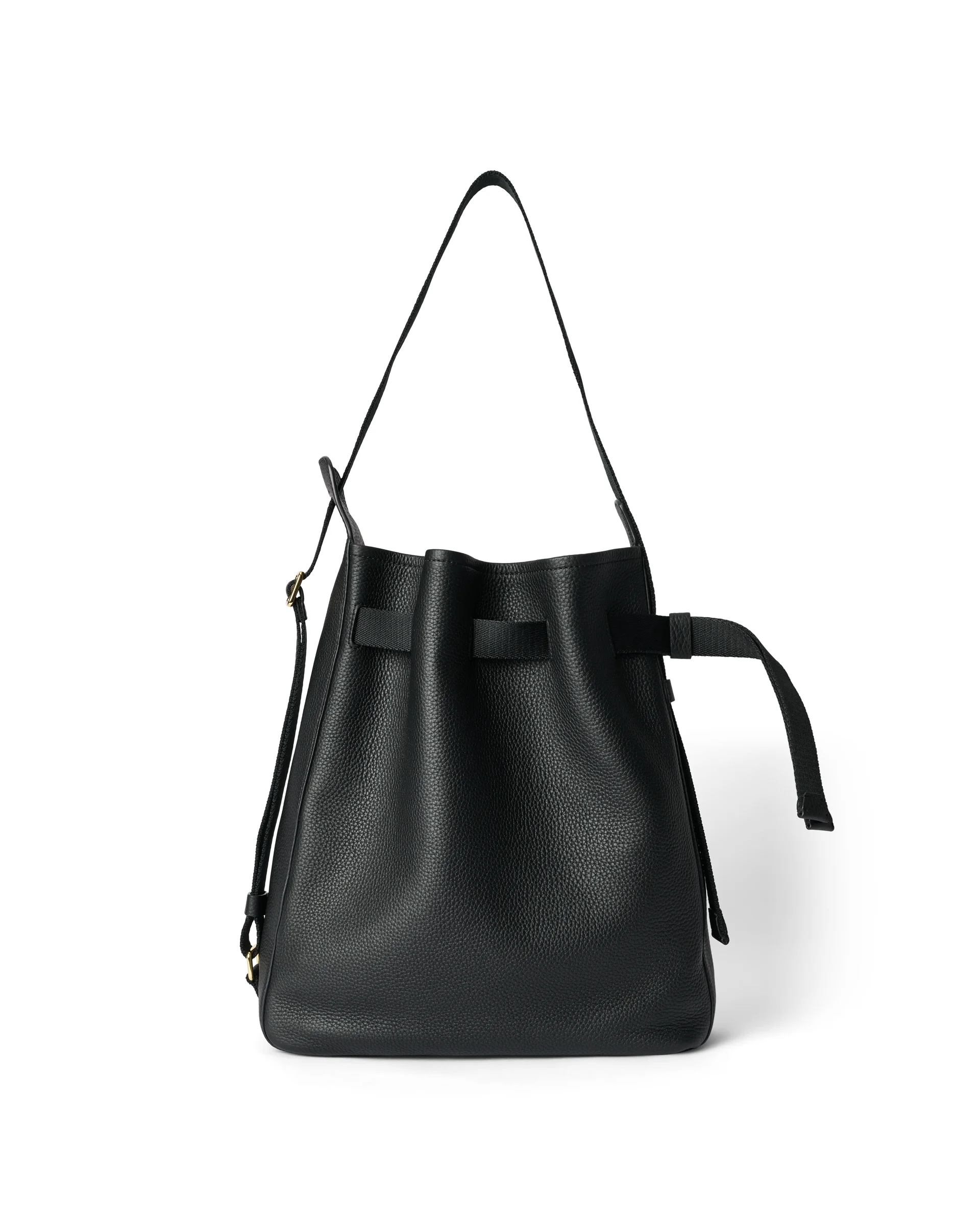 ECCO Sail Bag Hobo-Tasche aus Leder Schwarz 35X33X13 cm