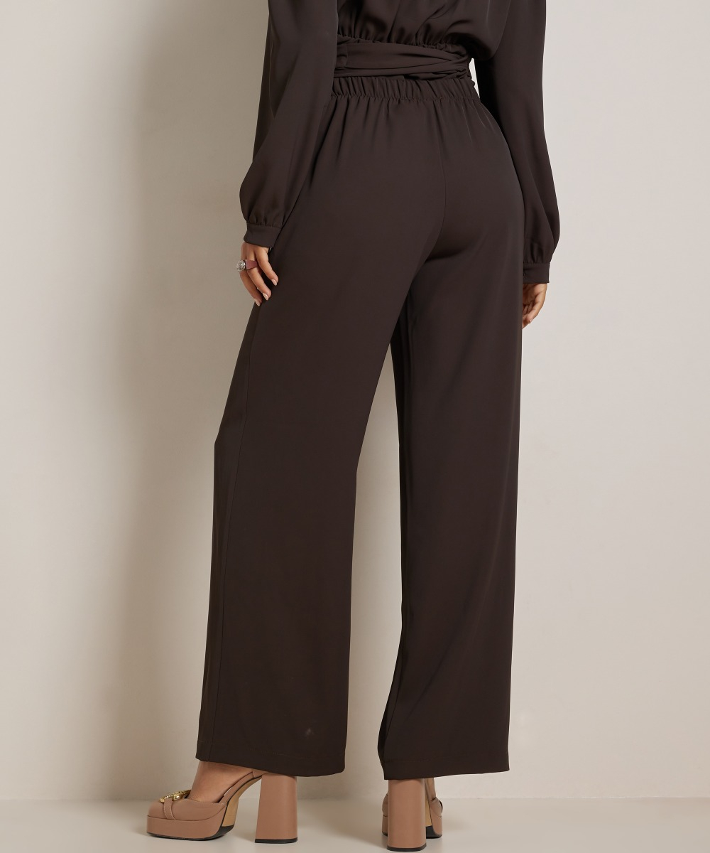 wide fit broek met naad