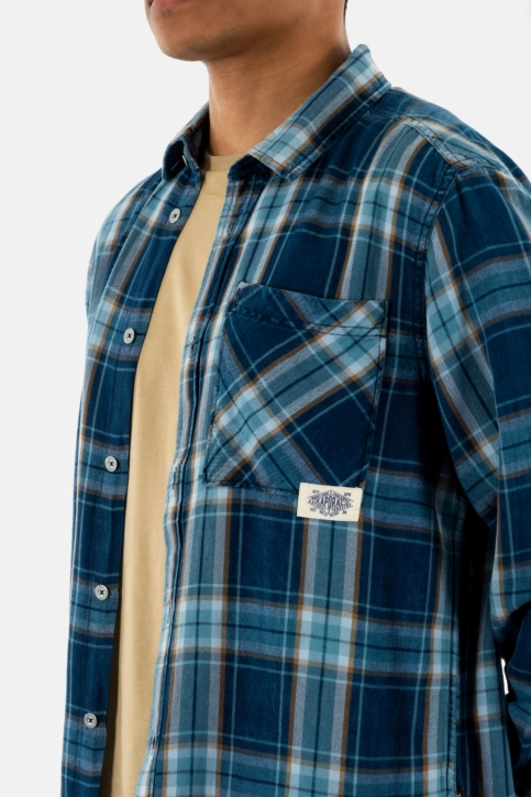 Chemise kaporal bahri indigo