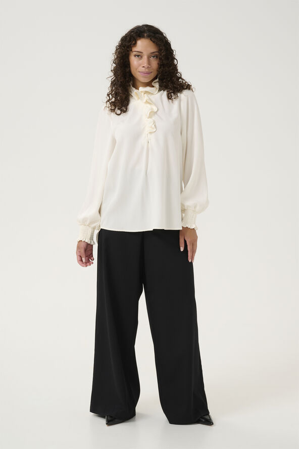 Culture CUcamusa Flounce Shirt Spring gardenia