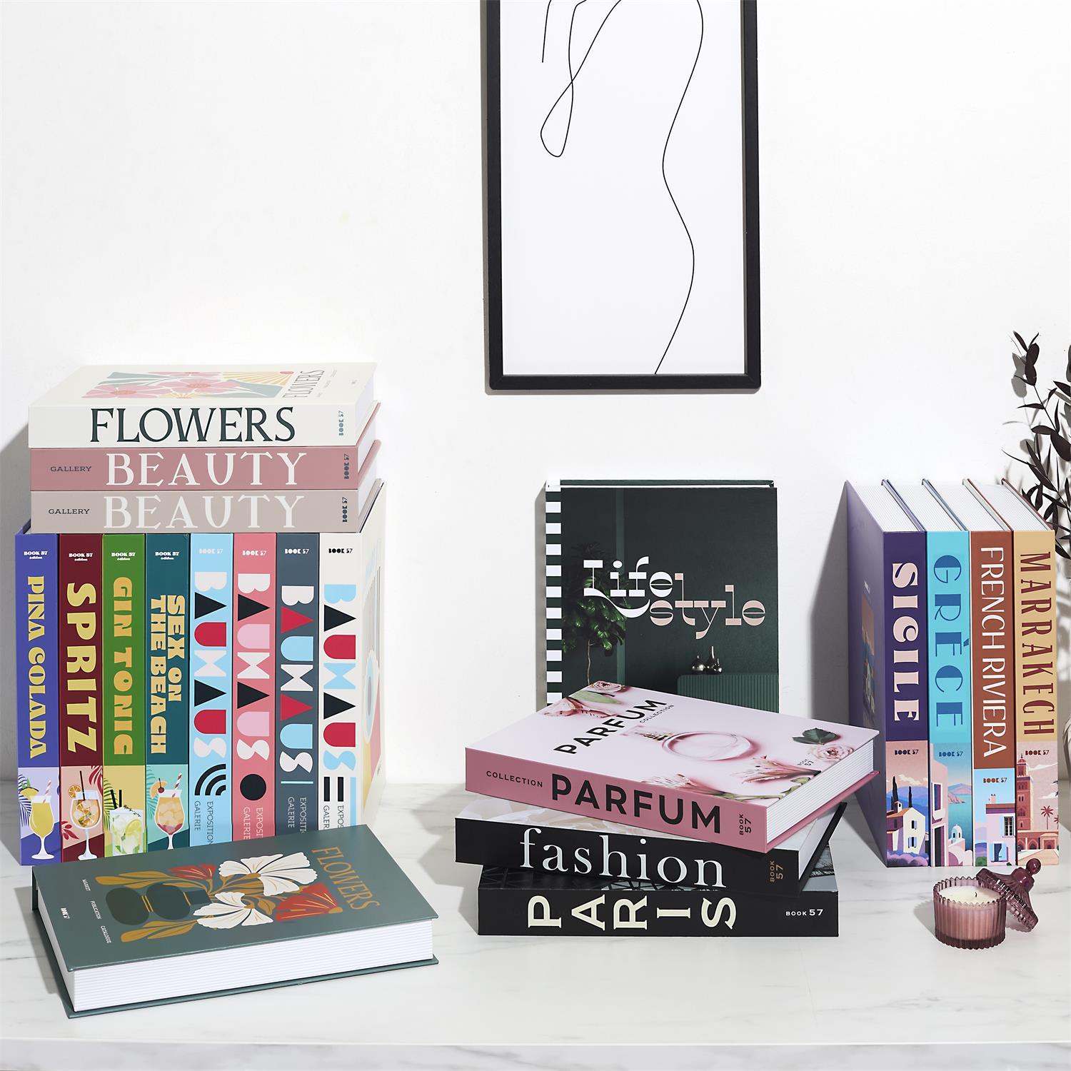 LIVRE RANGEMENT DECO PARIS LIFESTYLE 33X25CM