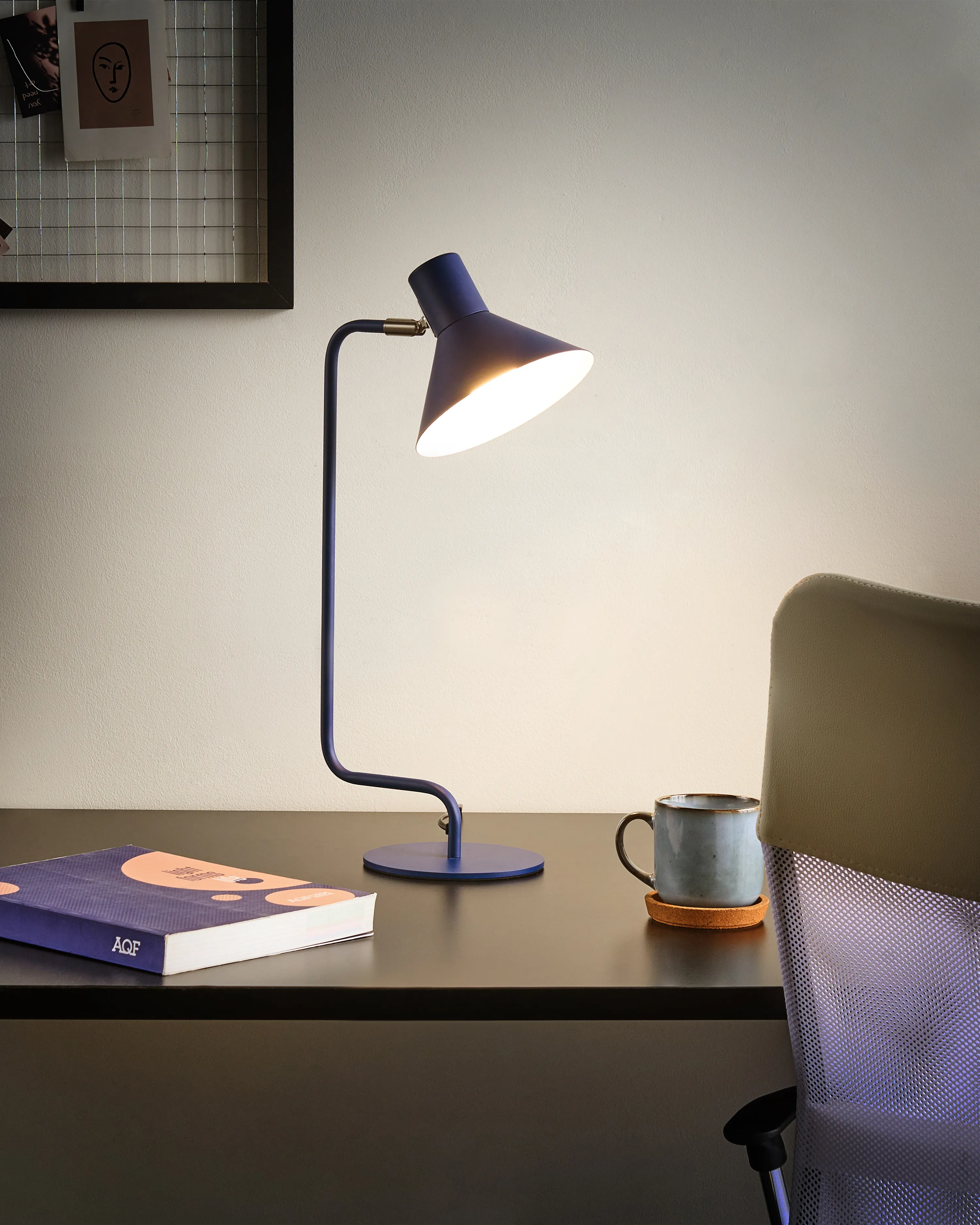 Bureaulamp RIMAVA verstelbaar Metaal Blauw