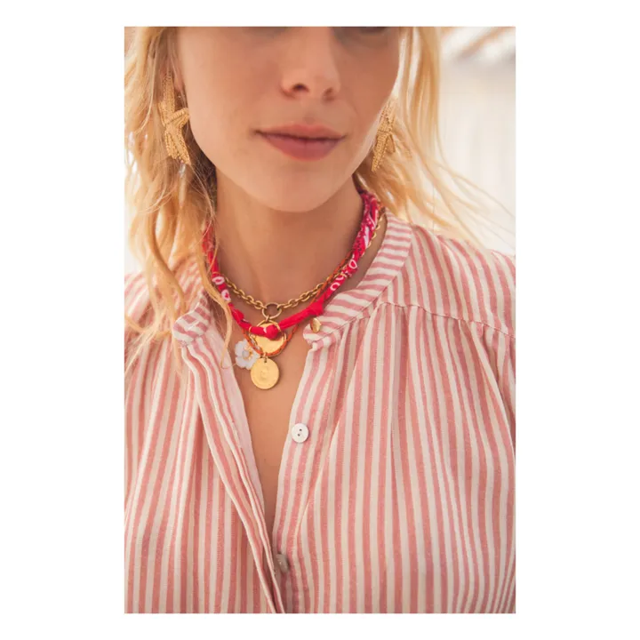 Marlot Paris Blouse Gaze de Coton Oli - Collection Femme | Corail