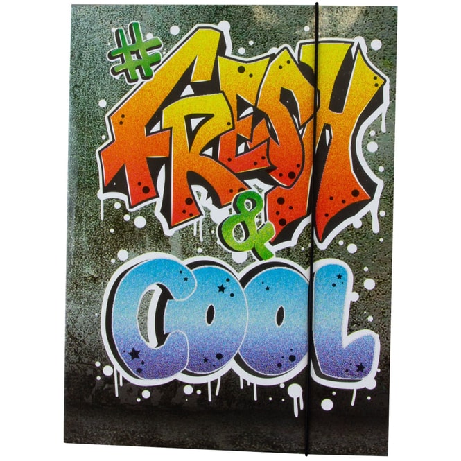 Gummizugmappe DIN A4 - Graffiti Fresh & Cool