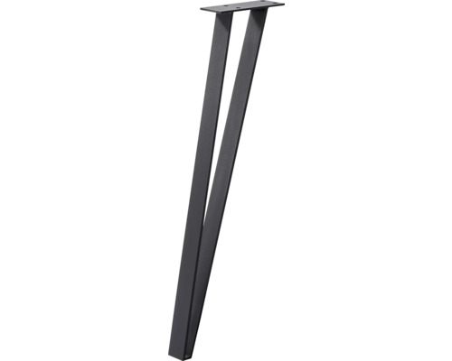 Tarrox Tafelpoot Plat Set 720 mm Zwart 2 Stuks