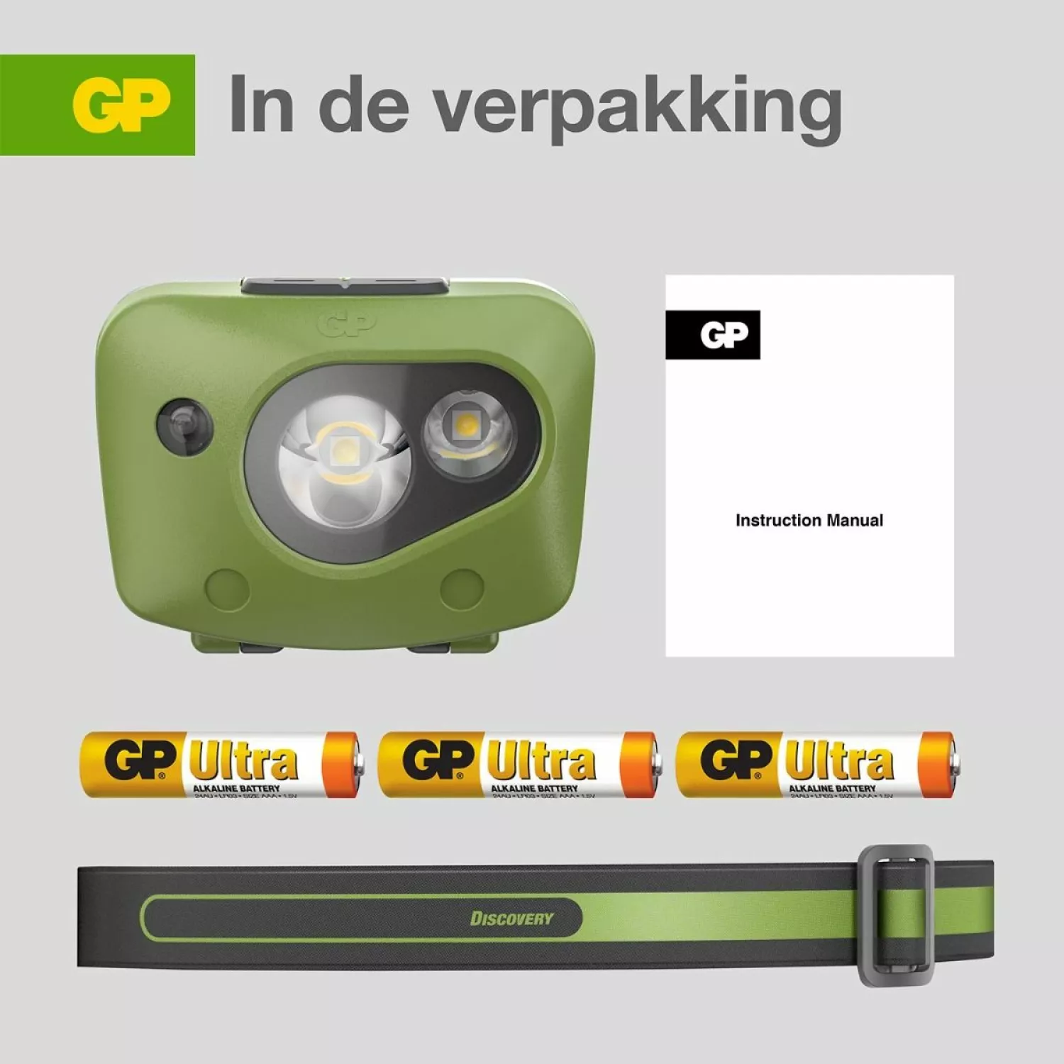 GP CH43 Hoofdlamp - 150lumen - 3X AAA - 260GPACTCH43000