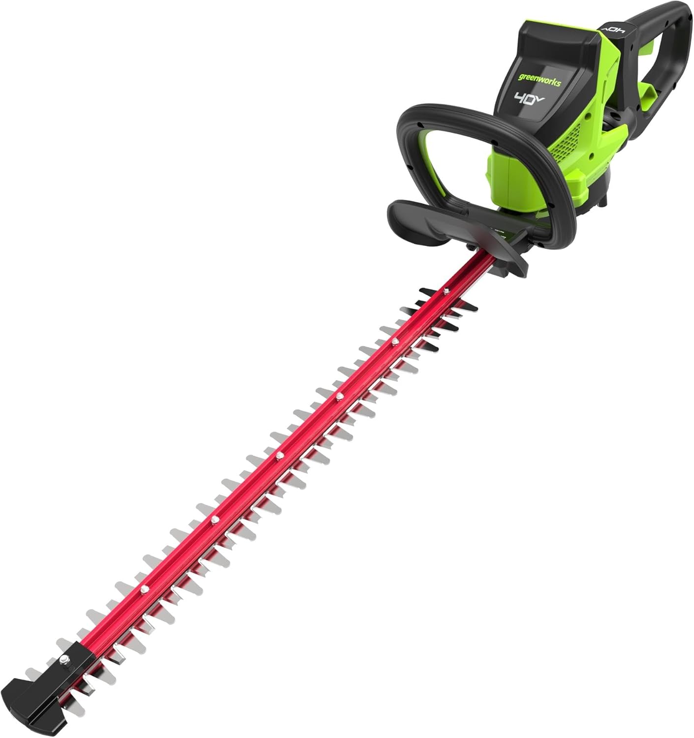 Greenworks Akku Heckenschere 66cm Dual Action Klinge, bürstenloser Motor Schneidet bis zu 28 mm Dicke Äste und Stämme, 3400 SPM OHNE 40-V-Akku und Ladegerät GD40HT66