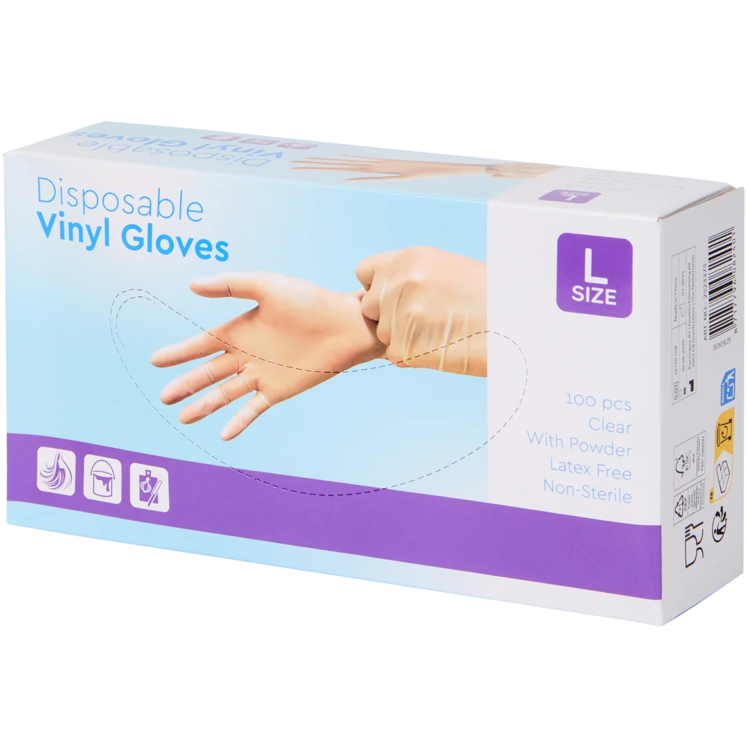 Vinyl handschoenen Maat L | 100 stuks