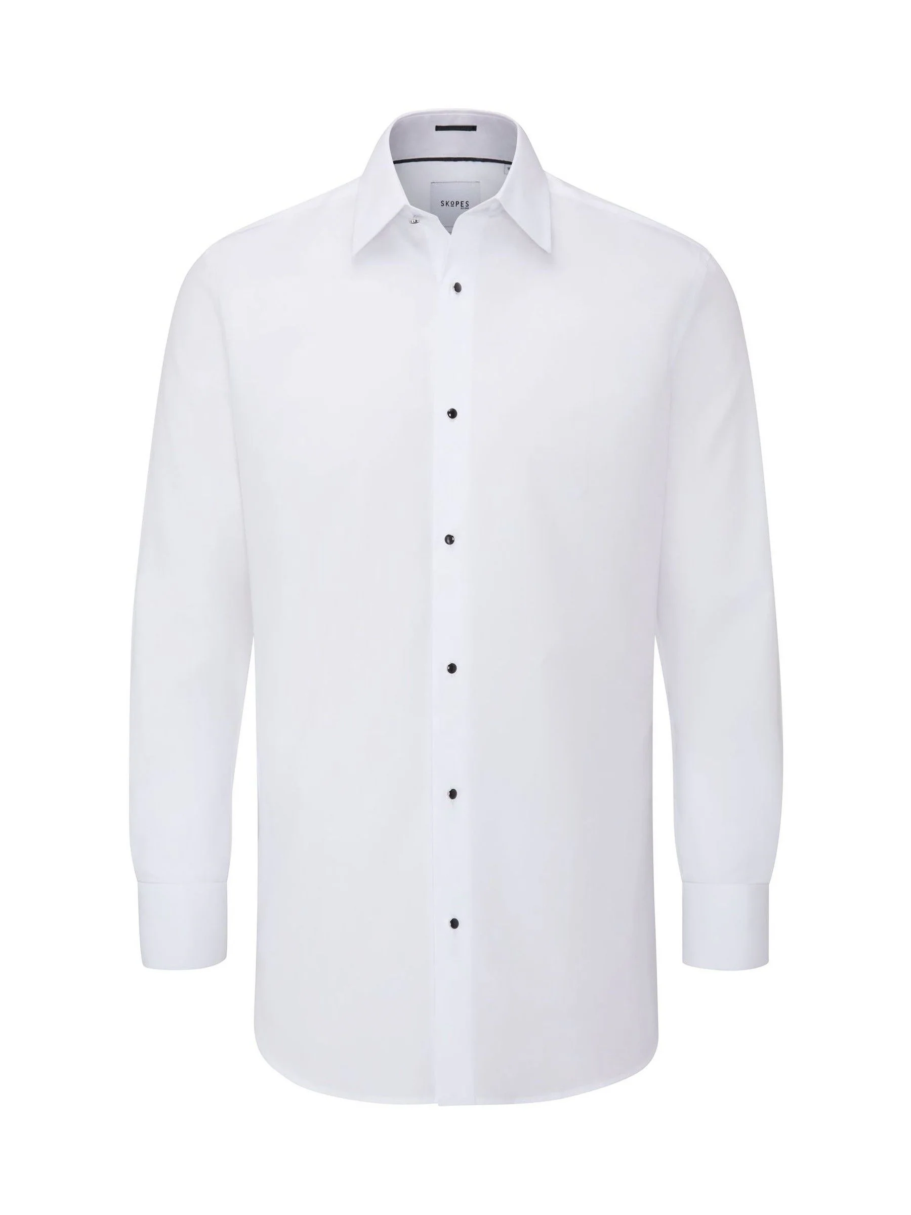 Wit - Smal - Skopes Luxury Formal Tailored Fit Dress Shirt