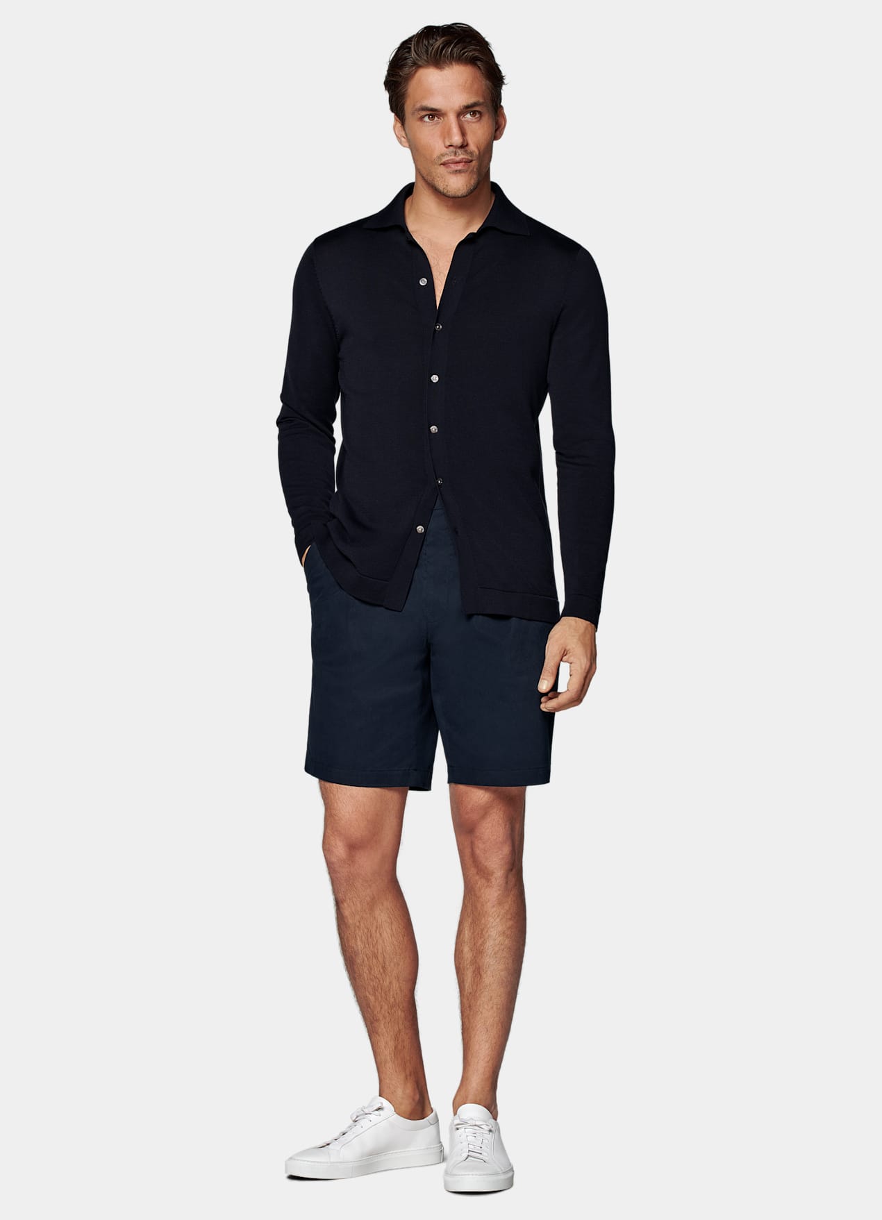 Short Straight Leg bleu marine