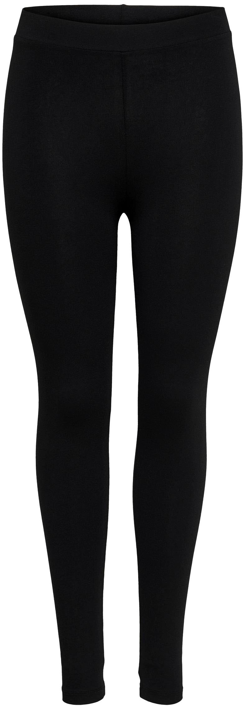 ONLY Leggings »ONLLIVE – Elastischer Bund für Komfort und Bewegungsfreiheit«  sehr figurbetont, Jersey, Baumwollmischung, elastisch, unifarben