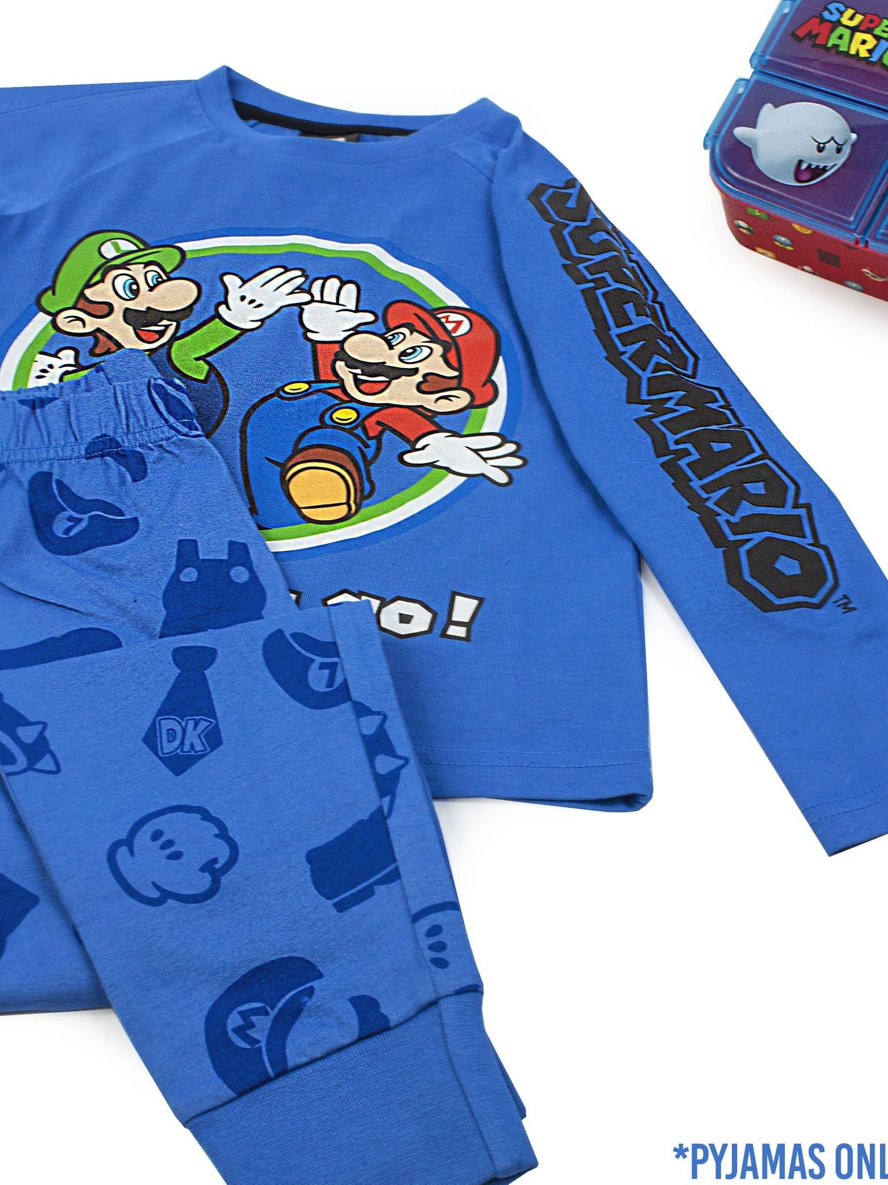 Blauw Super Mario - Vanilla Underground pyjama met lange pijpen