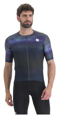 Maillot Manches Courtes Sportful Flow Supergiara Bleu/Noir