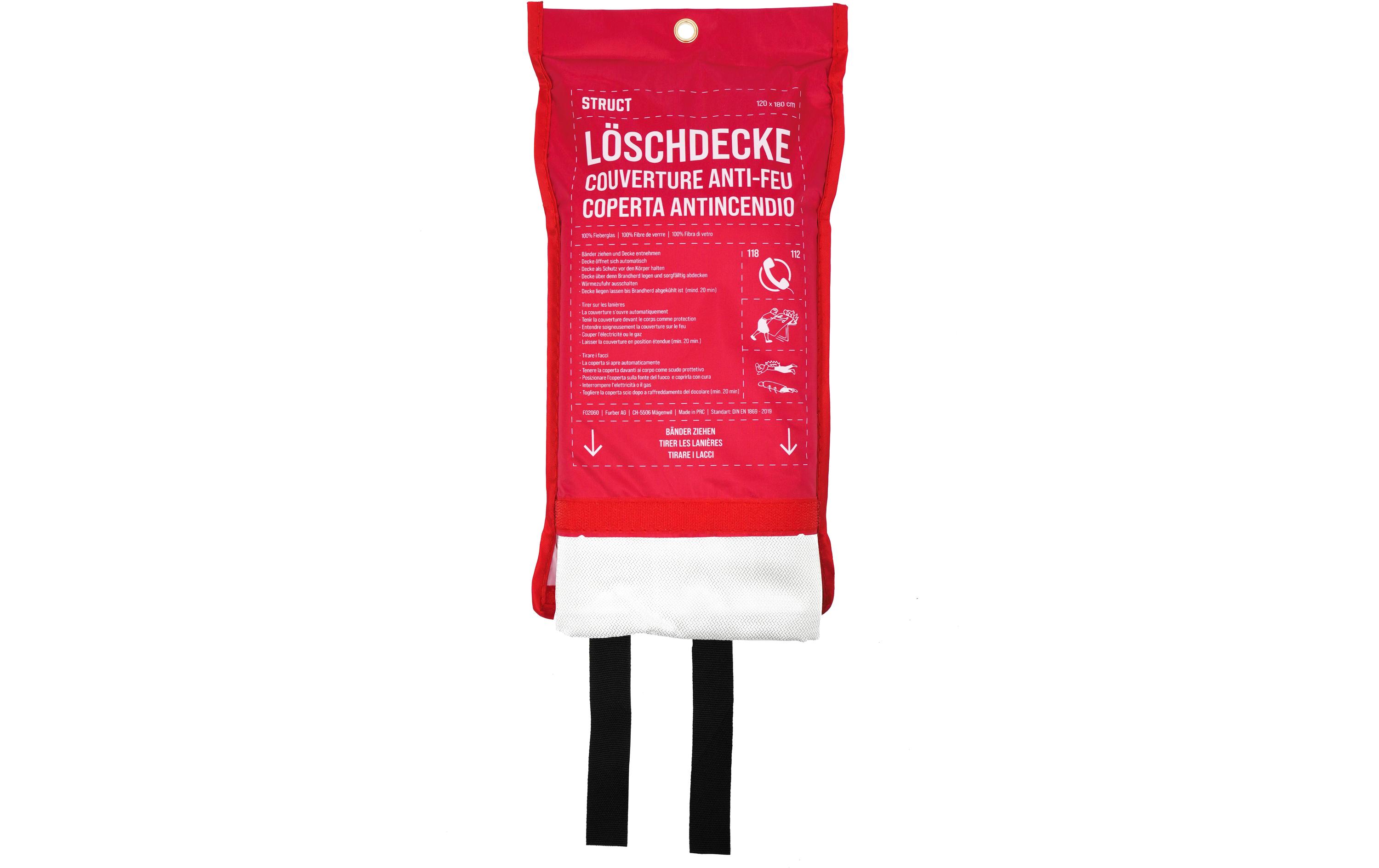 Löschdecke 120 x 180 cmFeuerlöschdecke nach DIN EN 1869:2019