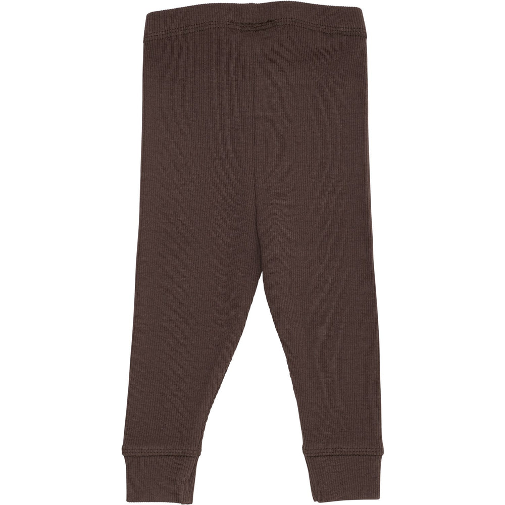Køb COPENHAGEN COLORS Dk Brown Modal Rib Leggings
