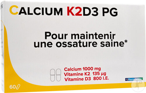 Pharmagenerix Calcium K2 D3 PG 60 Gélules