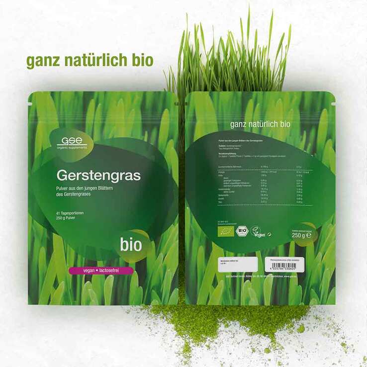 Gerstengras Bio Pulver, 250 g