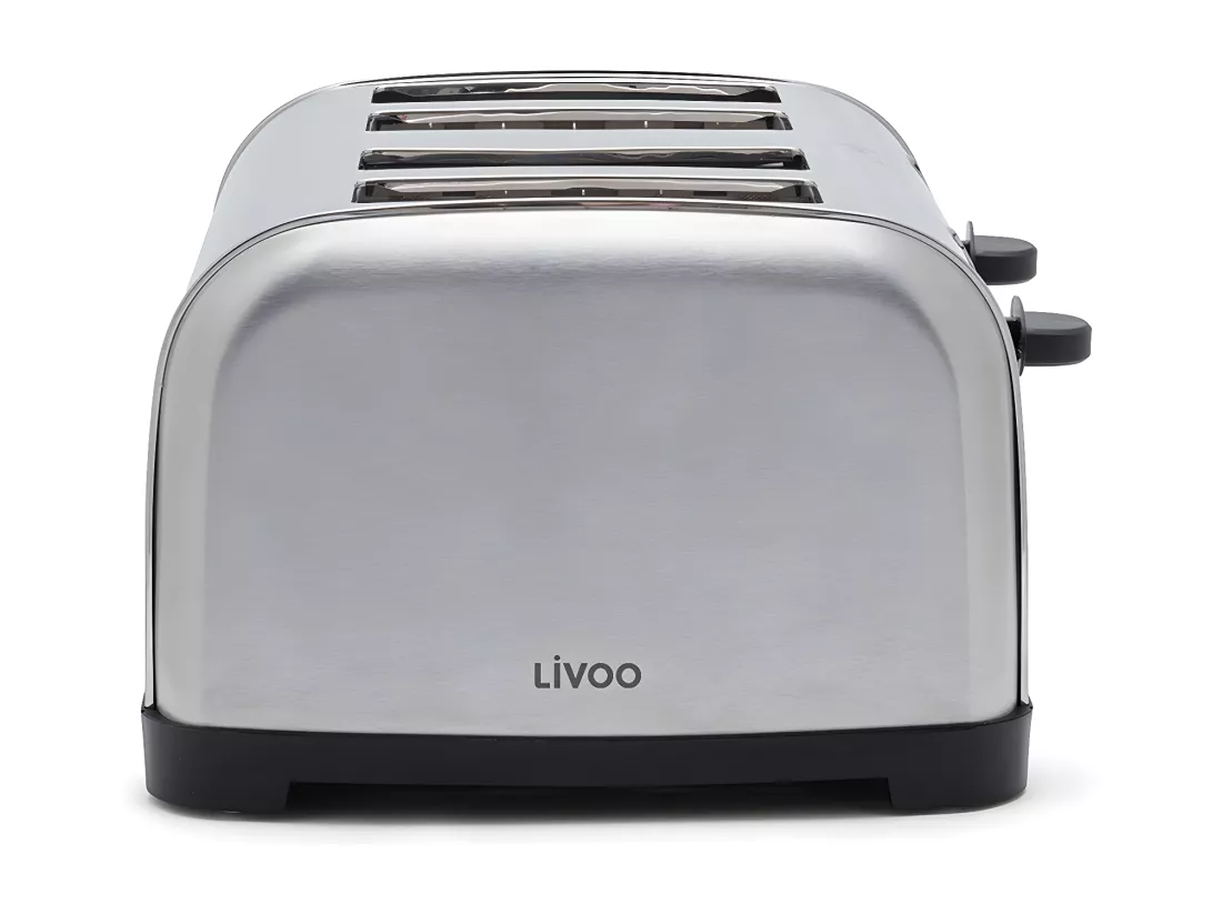 Livoo Grille-pains 4 fentes 1700w gris - DOD197