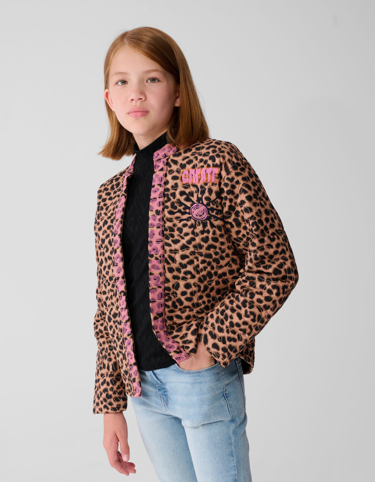 Leopard Stitched Jack Bruin
