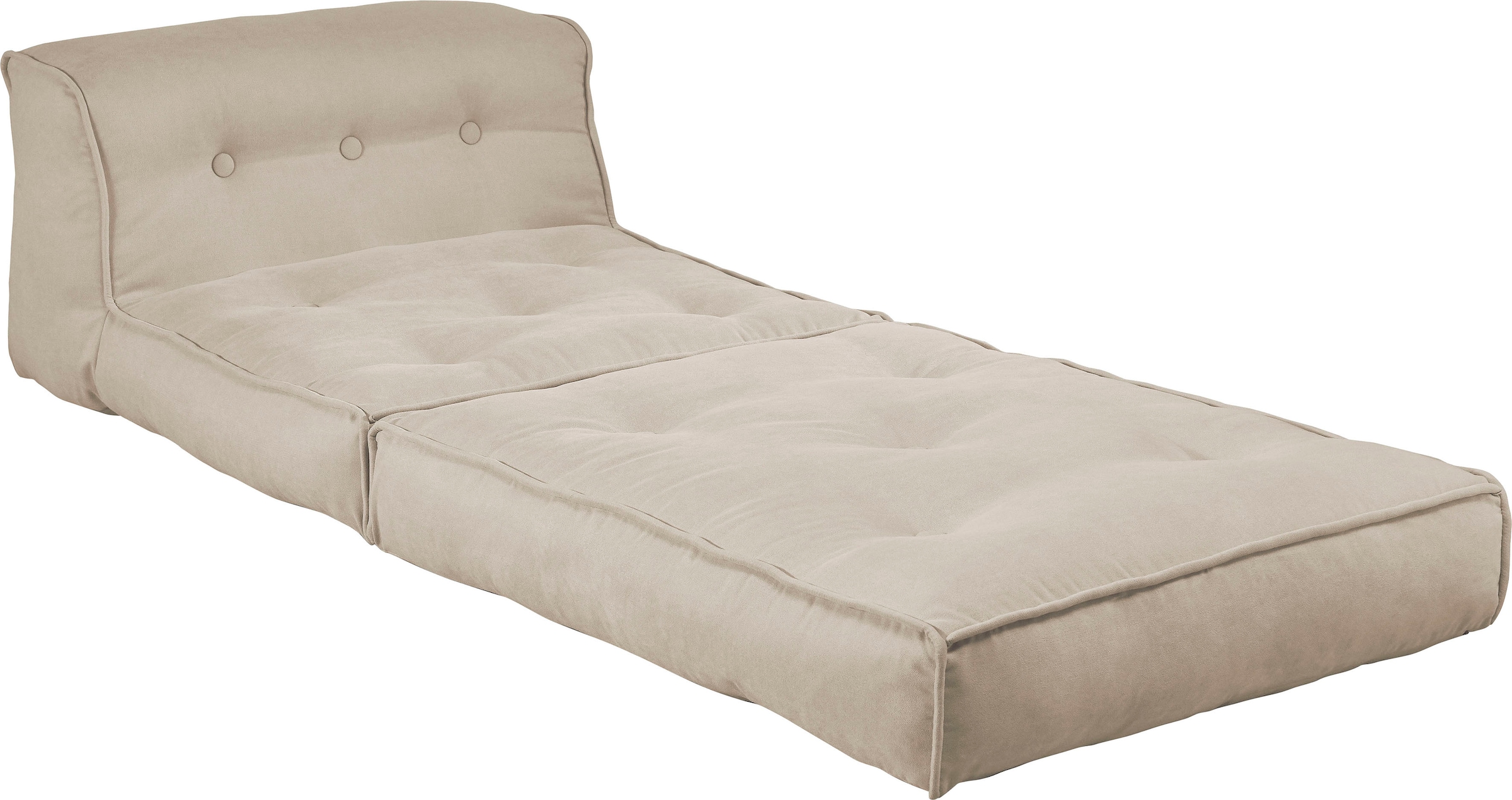 INOSIGN Sessel »Pia« Loungesessel  in 2 Grössen, mit Schlaffunktion und Pouf-Funktion.